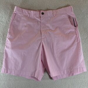 BROOKS BROTHERS 346 Pink Cotton Twill Flat Front shorts size 36 New With Tags!!